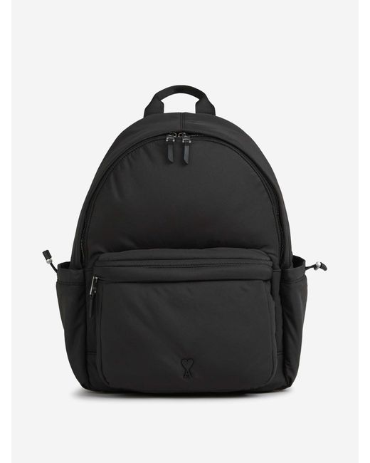 AMI Rucksack Aus Gestepptem Canvas in Black für Herren