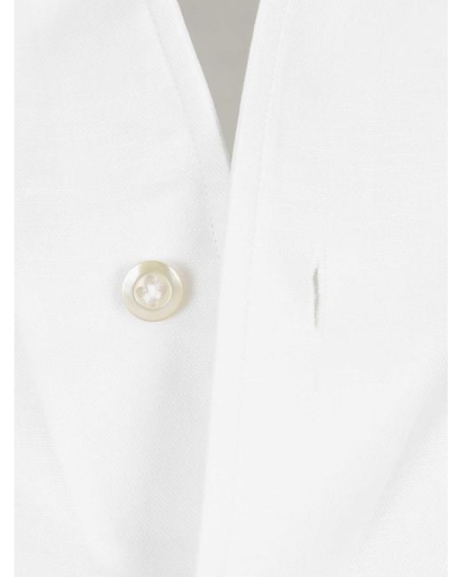 Santa Eulalia White Plain Shirt for men