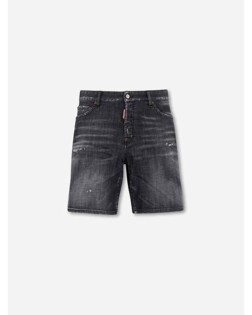 Bermudas Denim Rectas DSquared² de hombre de color Blue