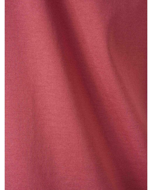 Santa Eulalia Pink Contrast Trim T-Shirt for men