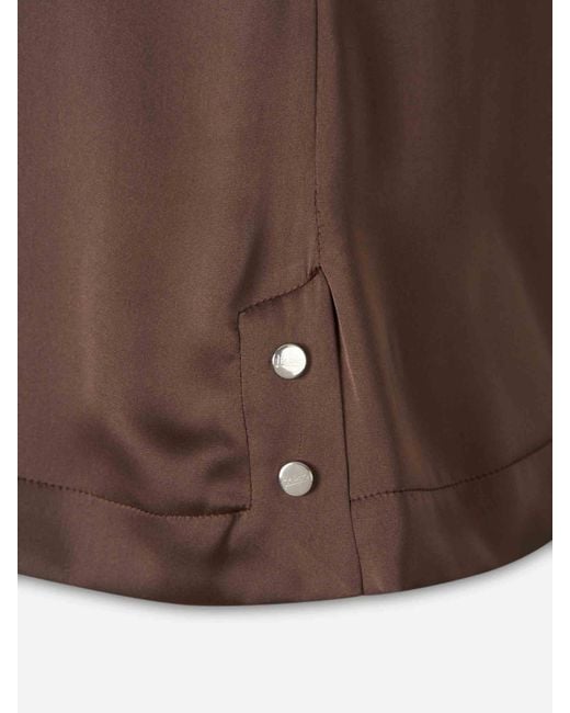 Herno Brown Satin T-Shirt