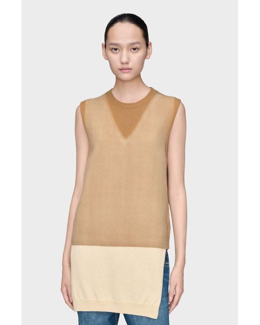 Maison Margiela Natural Double Layer Vest