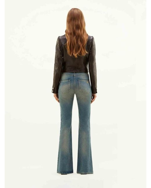 Courreges Black Vinyl Biker Jacket