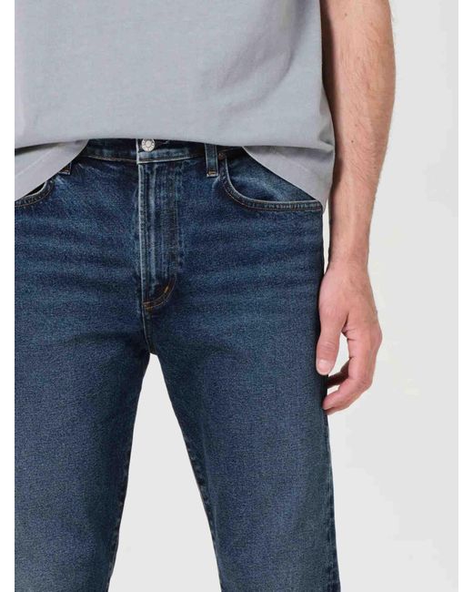 Agolde Blue Curtis Straight Jeans for men