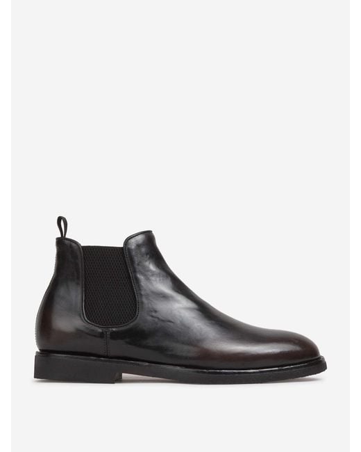 Officine Creative Black Bariton Flexi 002 Boots for men