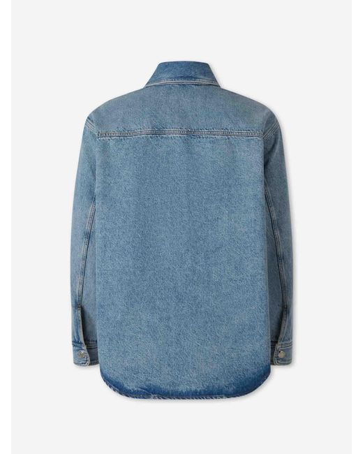 Sobrecamisa Denim AMI de hombre de color Blue