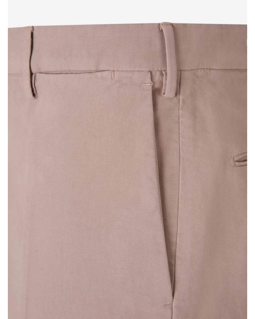Incotex Natural Stretch Cotton Chino Pants for men