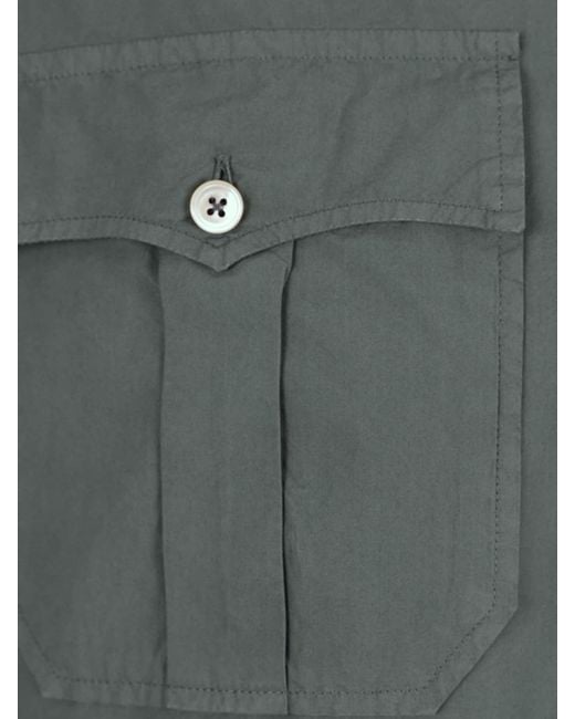 Santa Eulalia Green Plain Shirt for men