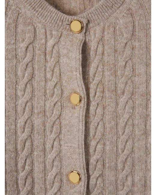 Miu Miu White Denim Collar Cardigan