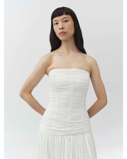 Robe Froncée Danielle Jonathan Simkhai en coloris White