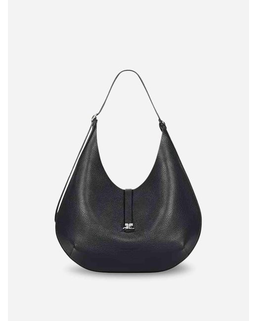 Courreges Blue Leather Hobo Bag