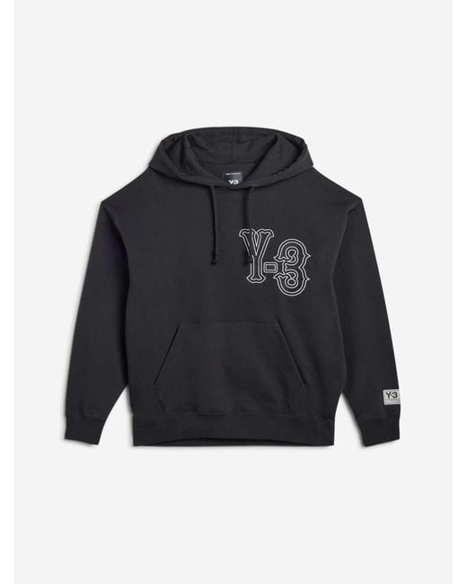 Y-3 Blue Logo Hoodie for men