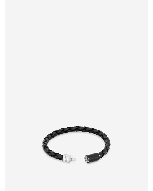 Tateossian Black Carbon Pop Bracelet for men