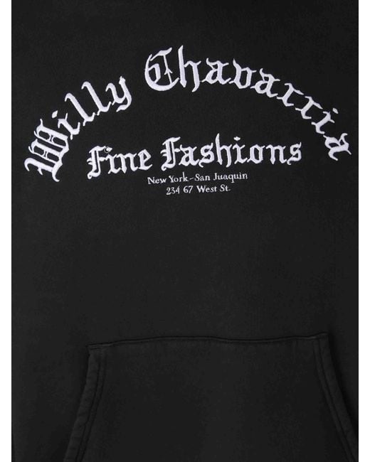 Sudadera Capucha Willy Chavarria de hombre de color Black