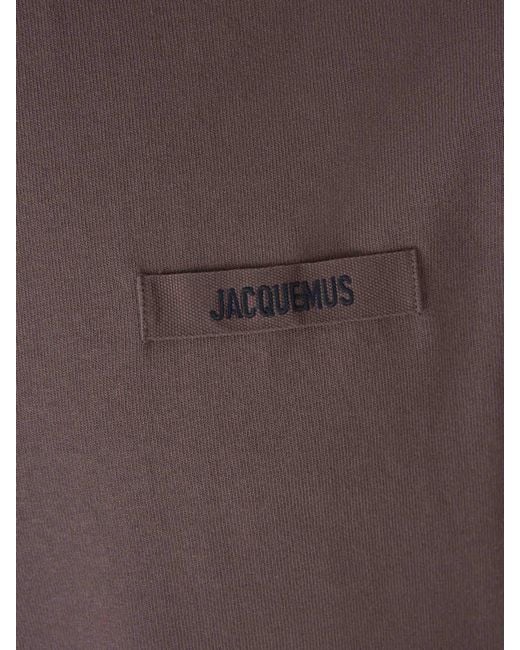 Jacquemus Purple Logo T-Shirt for men