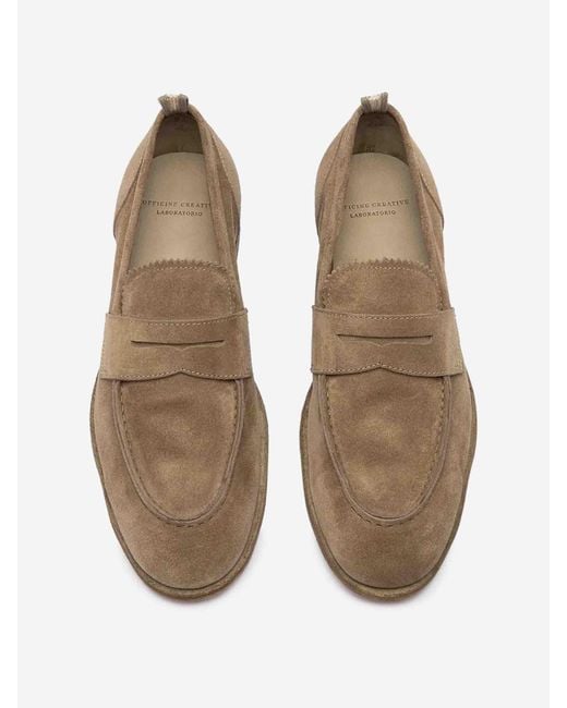 Officine Creative White Solitude 001 Loafers for men