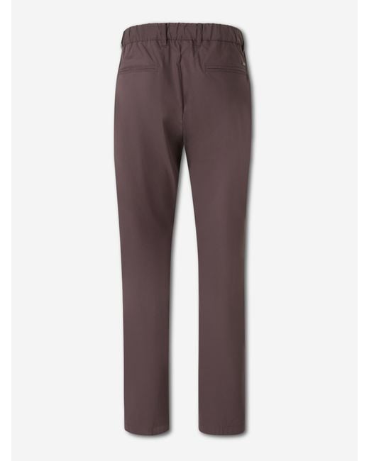 Herno Purple Technical Straight Leg Pants for men