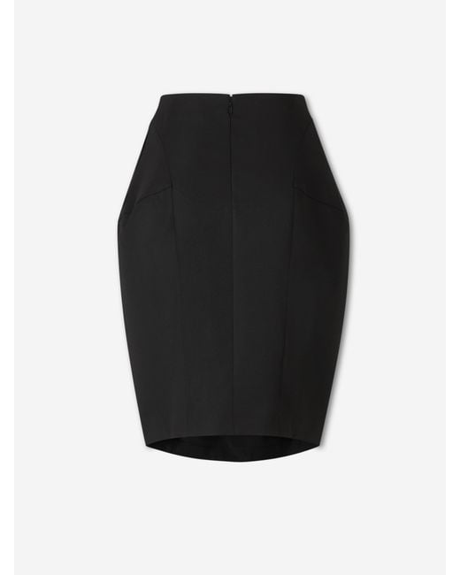 Jacquemus Black Oval Skirt