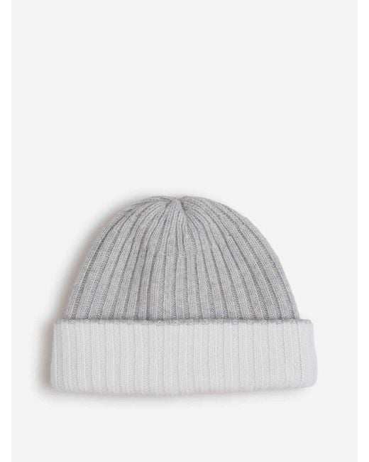 Cappello Bicolore Doppio di Fedeli in Gray da Uomo