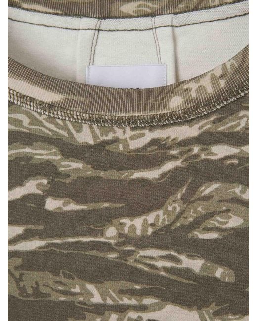 Rhude Green Tiger Camo T-Shirt for men