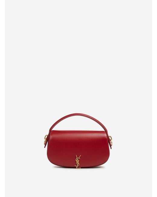 Saint Laurent Red Voltaire Tassels Bag