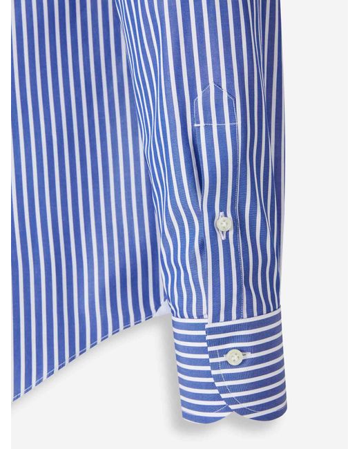 Santa Eulalia Blue Striped Dress Shirt for men