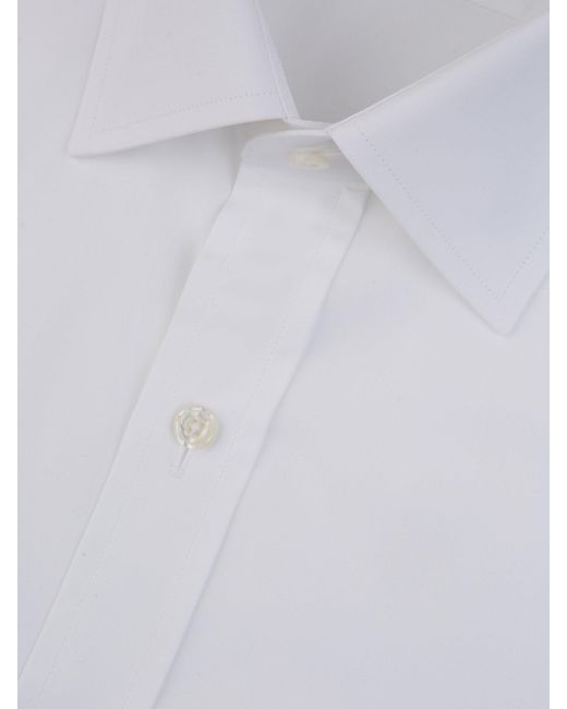 Tom Ford White Plain Cotton Shirt for men