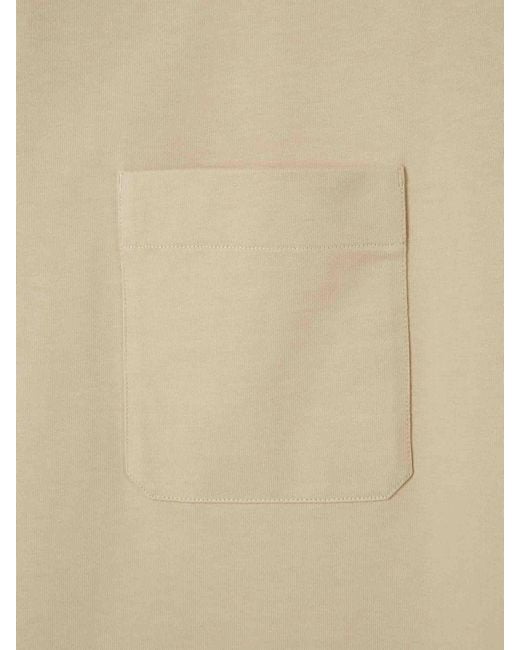 Lemaire Natural Short Sleeve T-Shirt for men