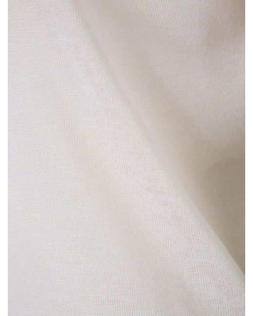 Peserico White Einfacher Strickpullover