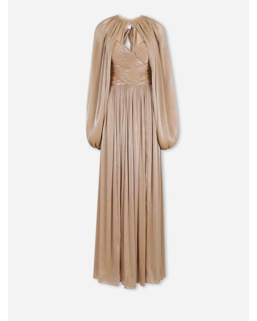 Costarellos Natural Mermaid Maxi Dress