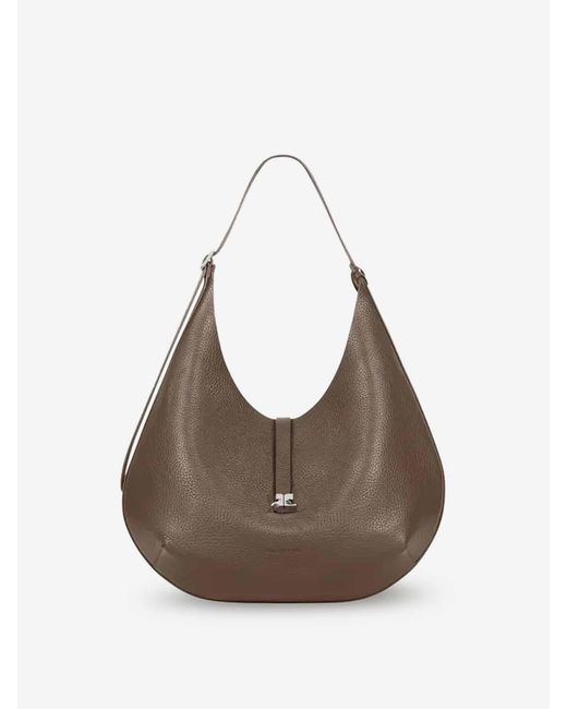 Courreges Natural Leather Hobo Bag