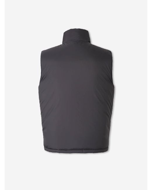 Herno Black Polyamide Down Vest for men