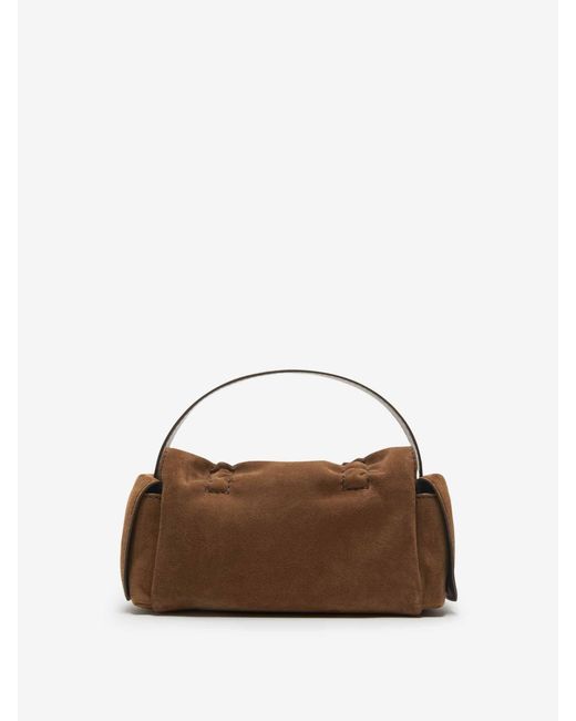 Acne Brown Suede Multipocket Bag