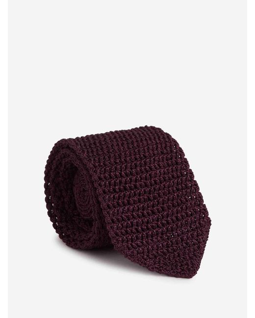 Corbata Punto Seda di Tom Ford in Red da Uomo