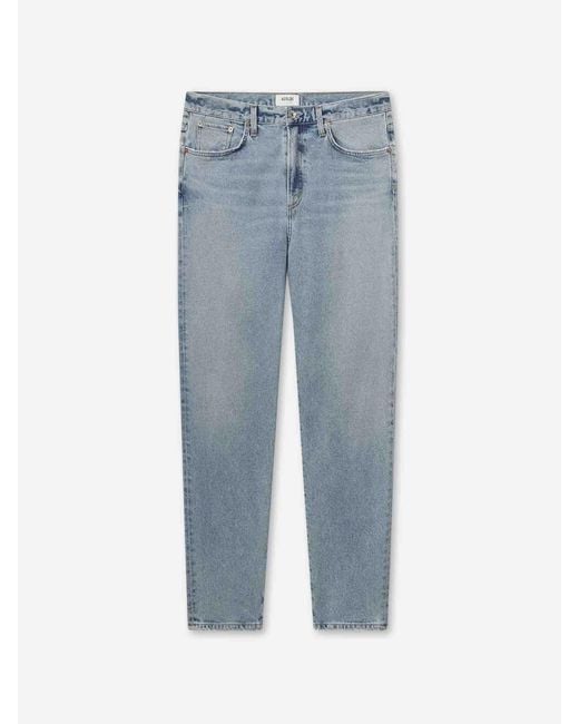 Agolde Blue Curtis Straight Jeans for men