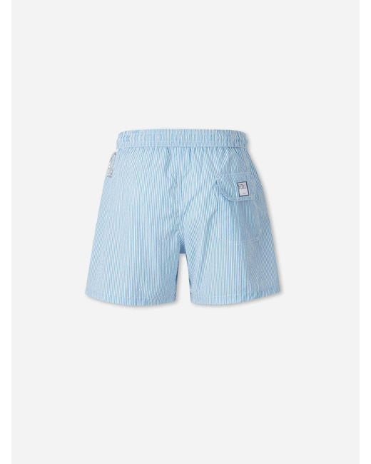Fedeli Blue Madeira Swimsuit for men