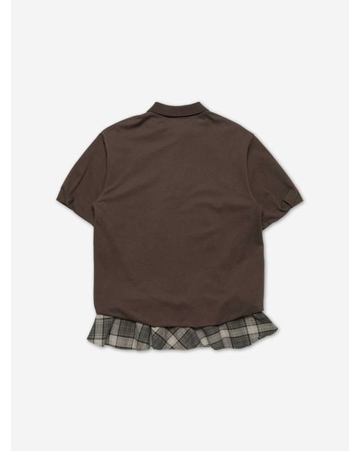 Acne Brown Layered Mini Dress