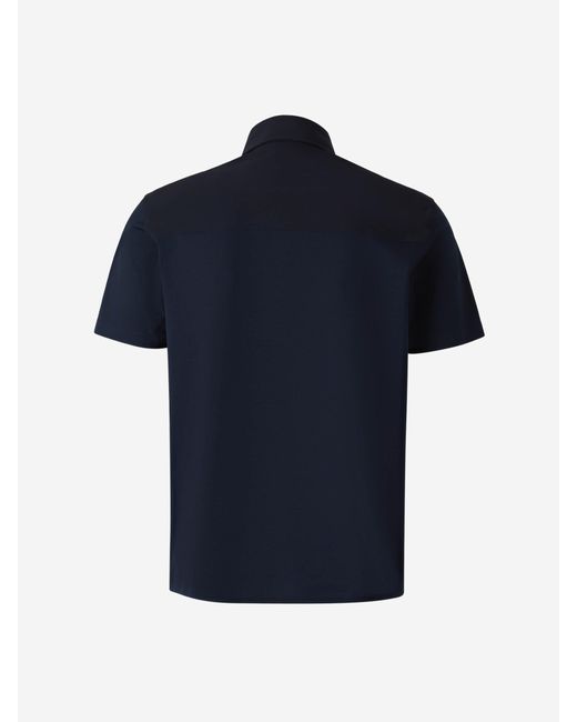Polo Algodón Bolsillo Herno de hombre de color Blue