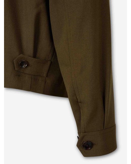Tom Ford Green Harrington Cashmere Jacket for men