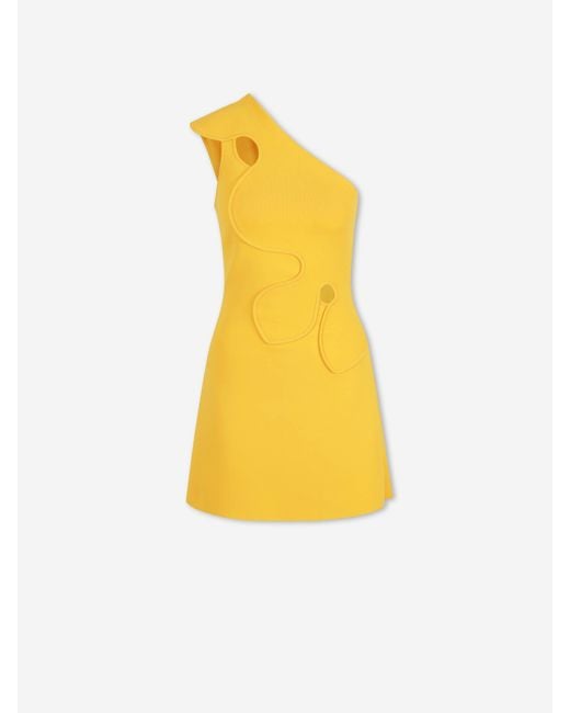 Cult Gaia Yellow Labella Mini Dress