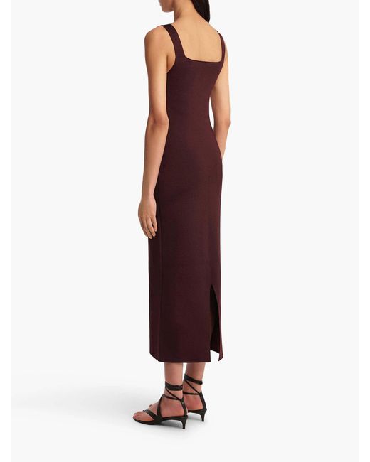 Abito Midi Maglia di Khaite in Purple