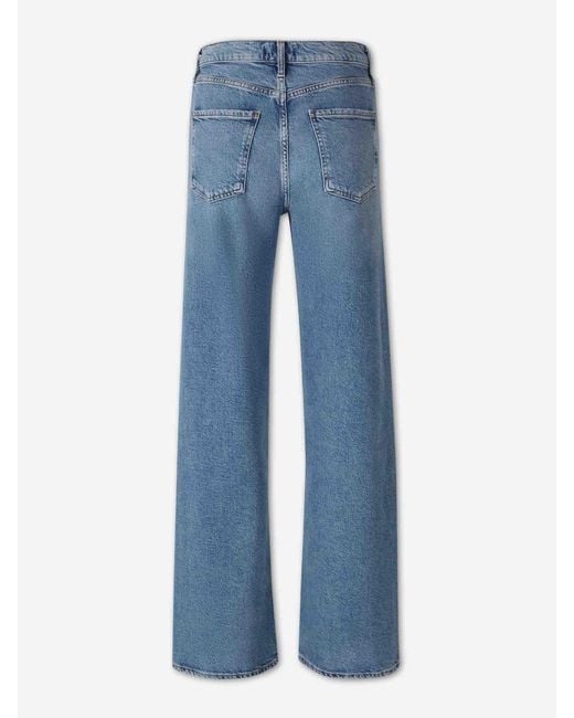 Agolde Blue Straight Jeans