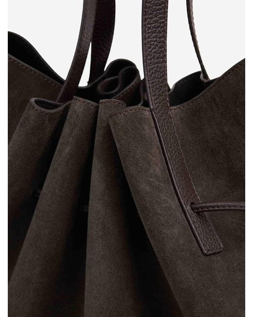 Yuzefi Black Scallop Tote Bag