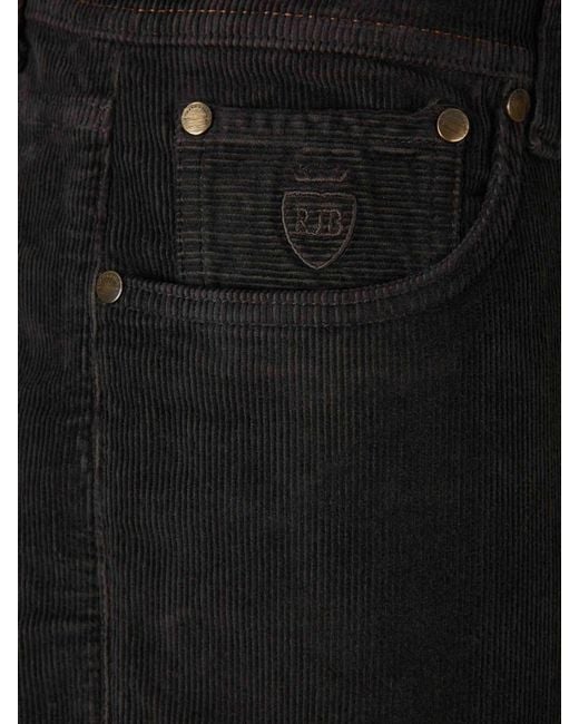 Pantalones Pana Algodón richard j. brown de hombre de color Black
