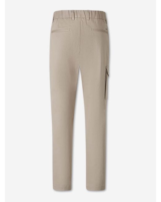 Herno Natural Cotton Straight Leg Trousers for men