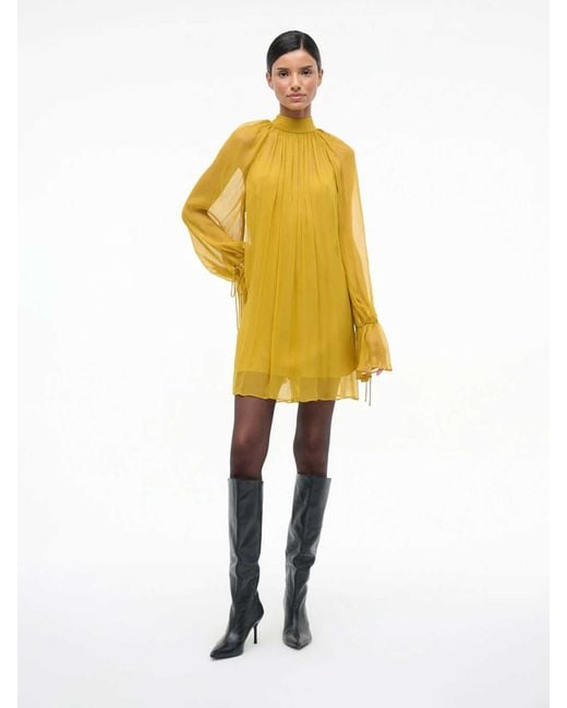 Vestido Mini Staud de color Yellow