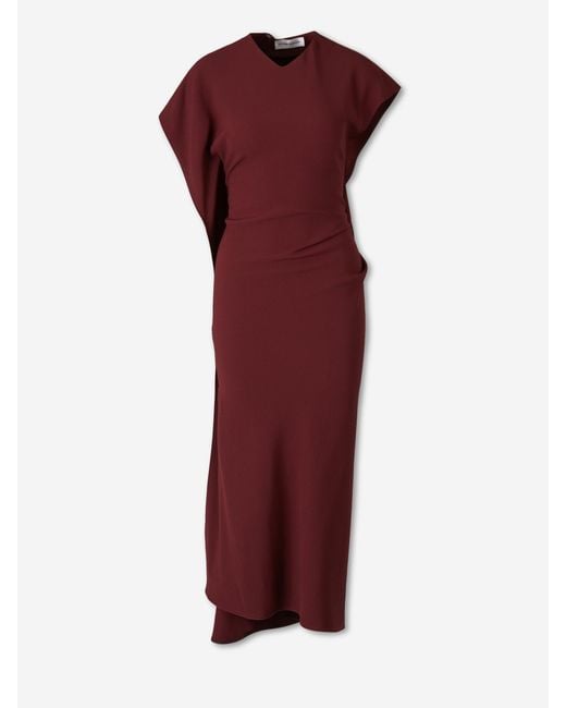 Victoria Beckham Red Victoria Midi Dress