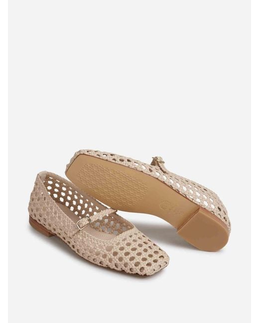Souliers Martinez Natural Mary Jane Paris Ballerinas