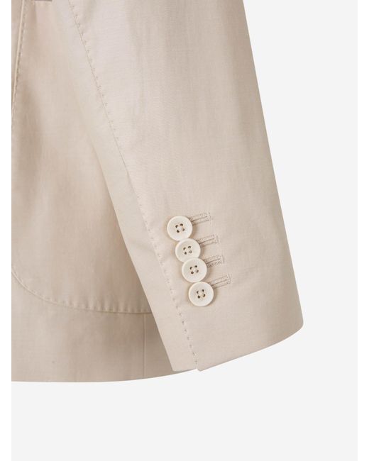 Lardini Natural Plain Cotton Suit for men
