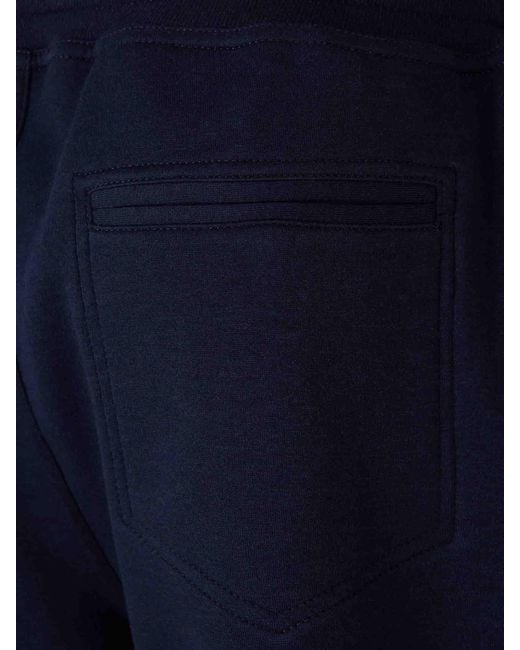 Brunello Cucinelli Blue Fleece Joggers for men